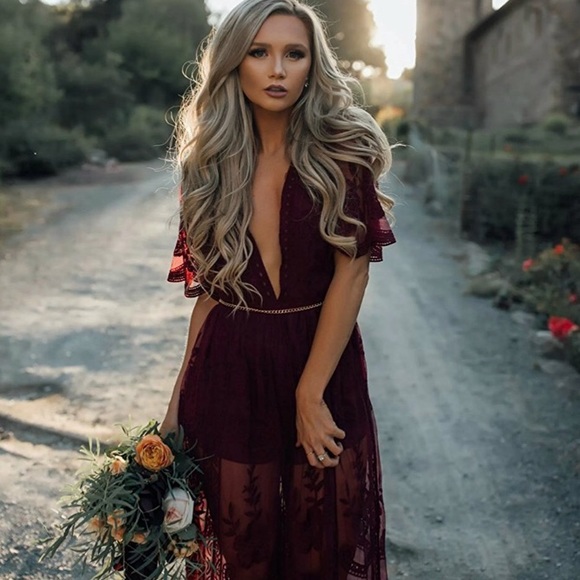 Gorgeous Lace Maxi Dress - Picture 3 of 7